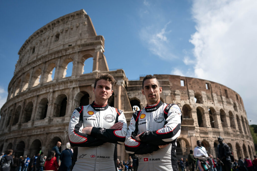 Il team Nissan e.dams a Roma