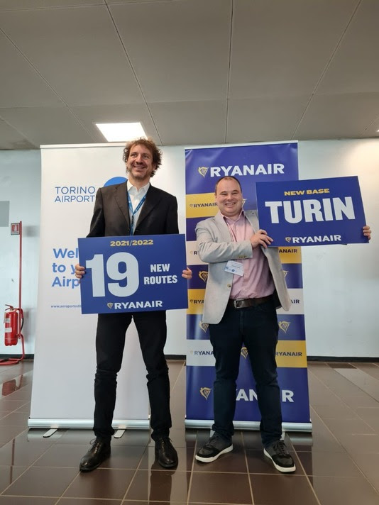 Ryanair nuova base a Torino