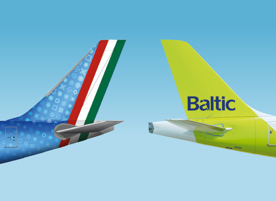 Accordo di Codeshare airBaltic e ITA Airways