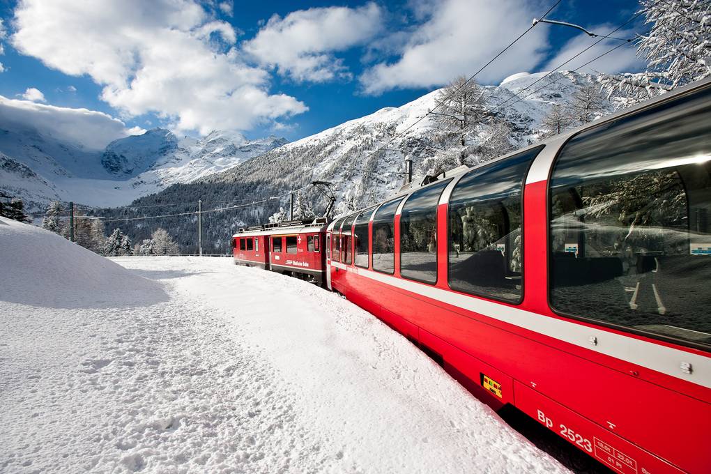 Trenino rosso del Bernina da non perdere a 99 euro per 2 persone.