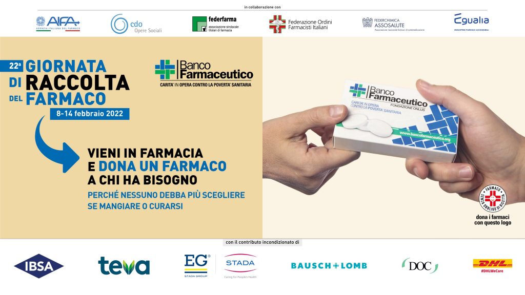 Torna la Giornata di Raccolta del Farmaco in Italia