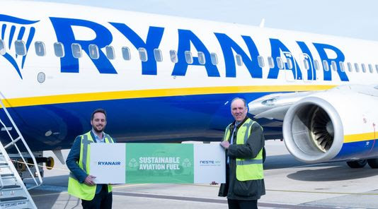 Ryanair in partnership con Neste Holland un passo verso la decarbonizzazione