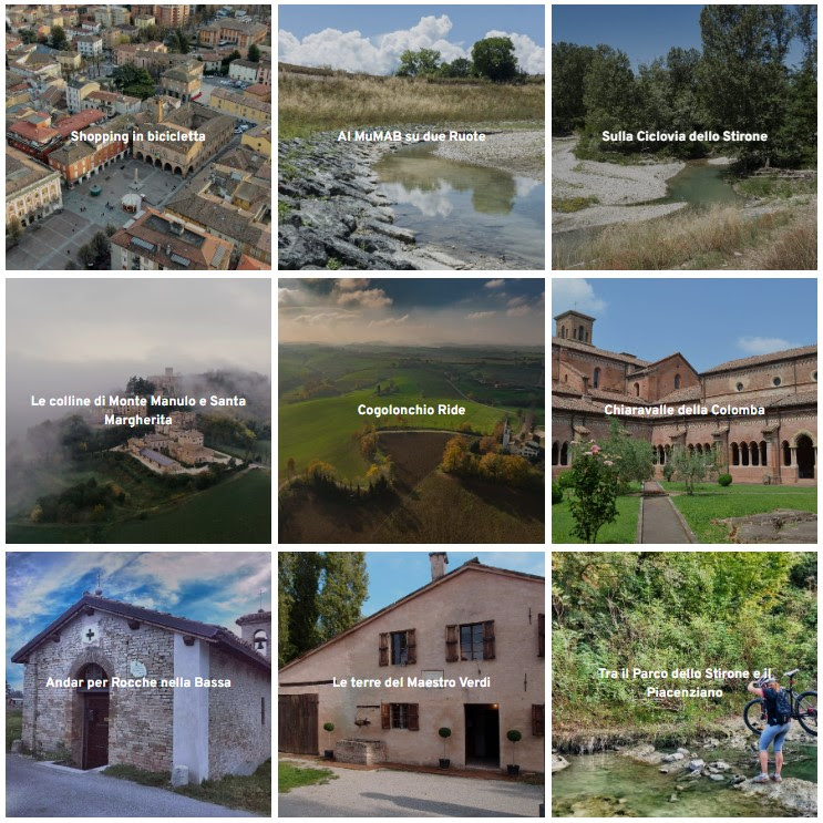 Itinerari in bicicletta da Fidenza nelle Terre di Verdi