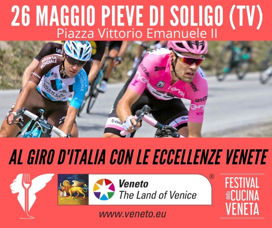 Il Giro d’Italia a Pieve di Soligo accolto dall’eccellenza enogastronomica veneta by Cattel