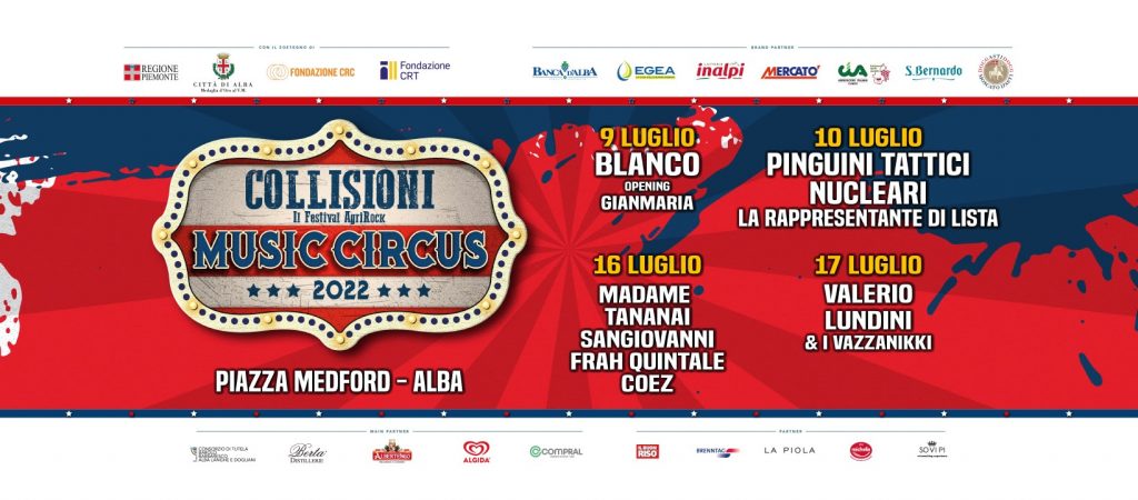 Il festival AGRIROCK Collisioni torna ad Alba con un’edizione tutta dedicata ai giovani