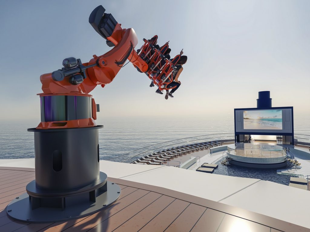 Intrattenimenti high-tech, esperienze adrenaliniche incredibili con Robotron a bordo di MSC Seascape