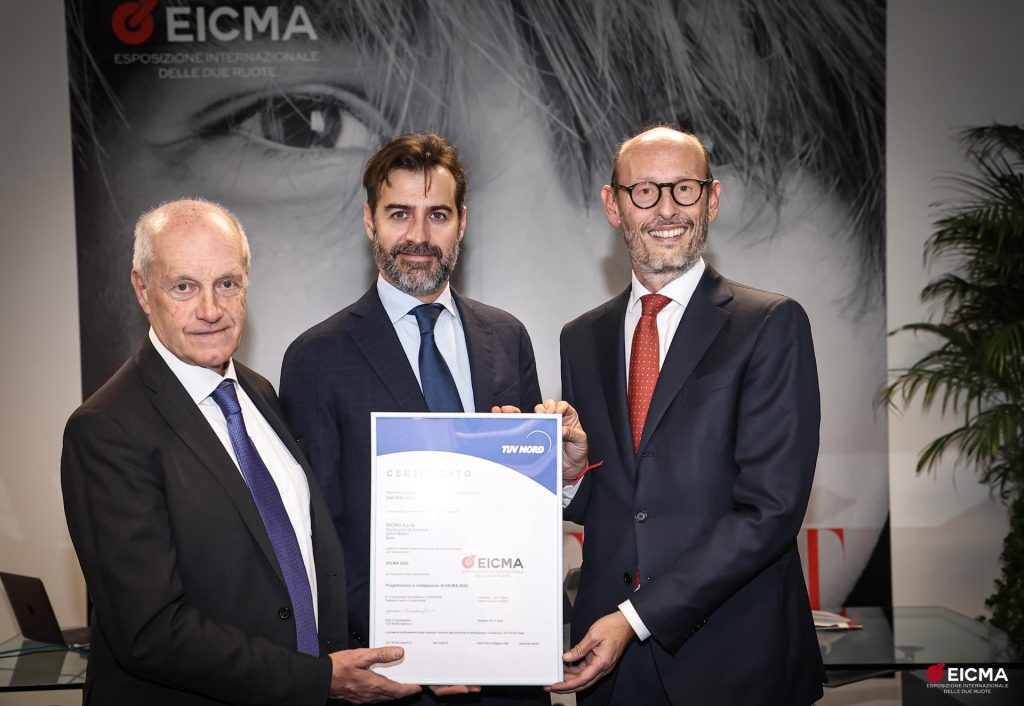EICMA edizione 2022 riceve la Certificazione Internazionale di Evento Sostenibile