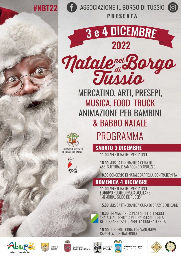 Nel borgo di Tussio tornano i mercatini di Natale tra cibo, food e tradizioni