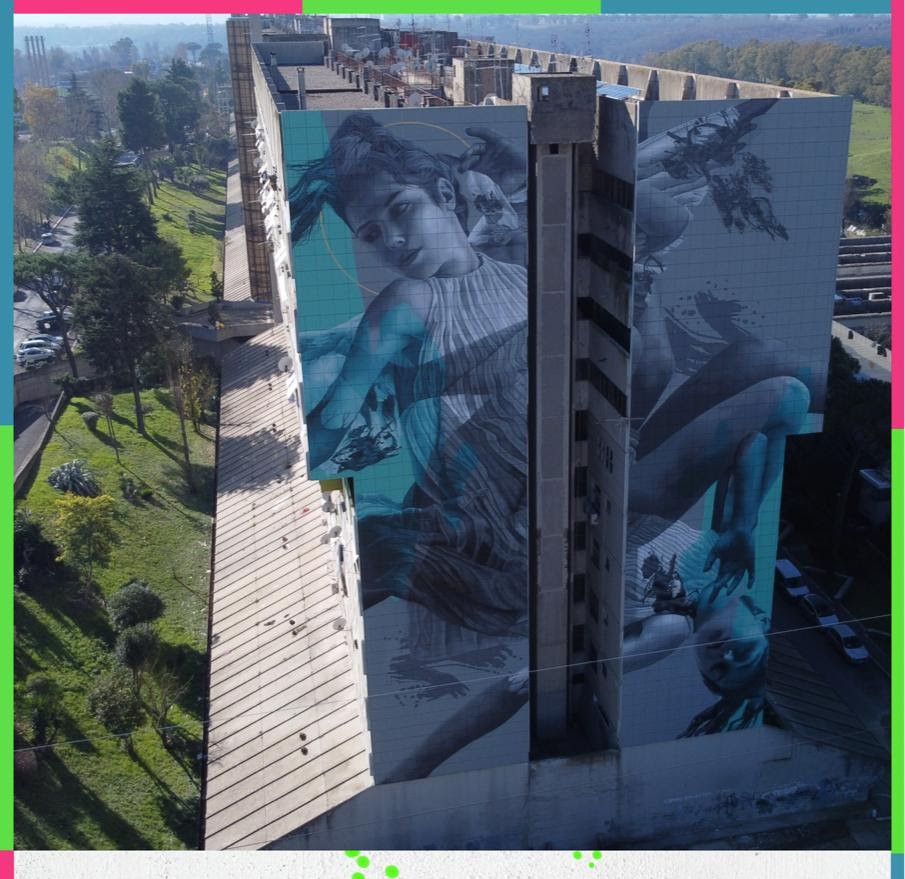 JDL  firma il muro più alto di Roma nell’ambito di Street Art for Rights  Forum Festival  