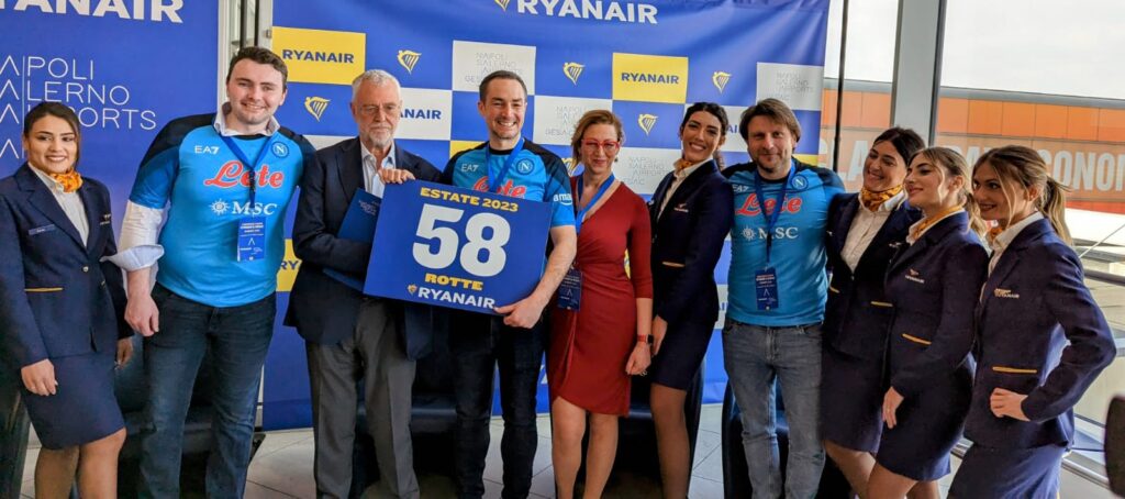 Ryanair lancia il più grande operativo estivo di sempre per Napoli