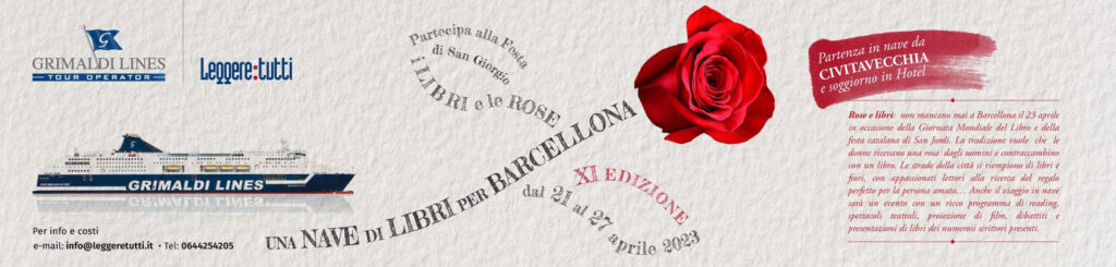 Parte ad Aprile la “Nave dei libri per Barcellona” alla Festa di “San Giorgio i libri e le rose”