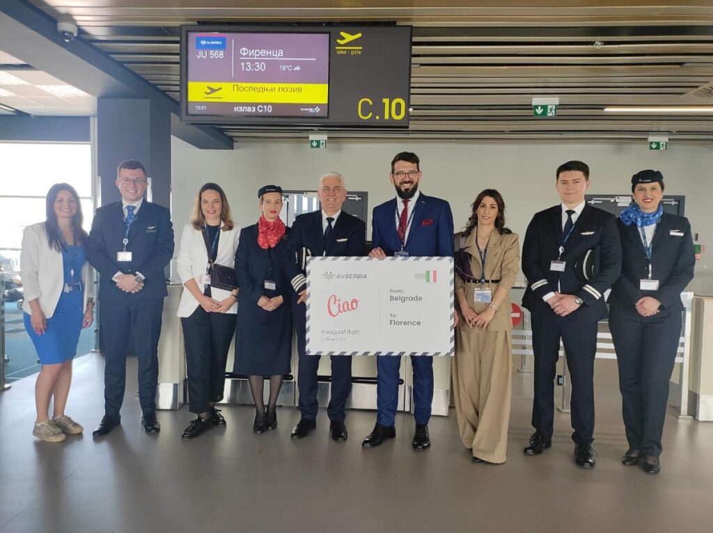 Air Serbia lancia i collegamenti diretti tra Firenze e Belgrado