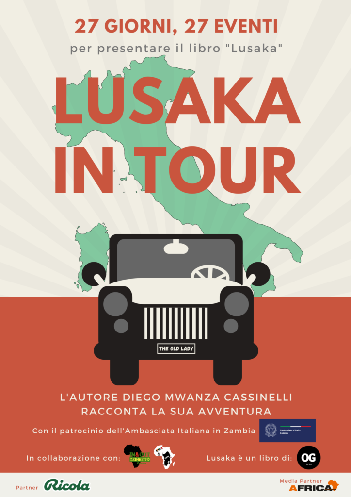 Lusaka in Tour, con il supporto di Ricola, Diego Cassinelli racconterà il suo libro “Lusaka”