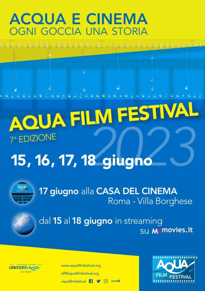 Aqua Film Festival rassegna internazionale sui temi dell’acqua alla Casa del Cinema di Roma 