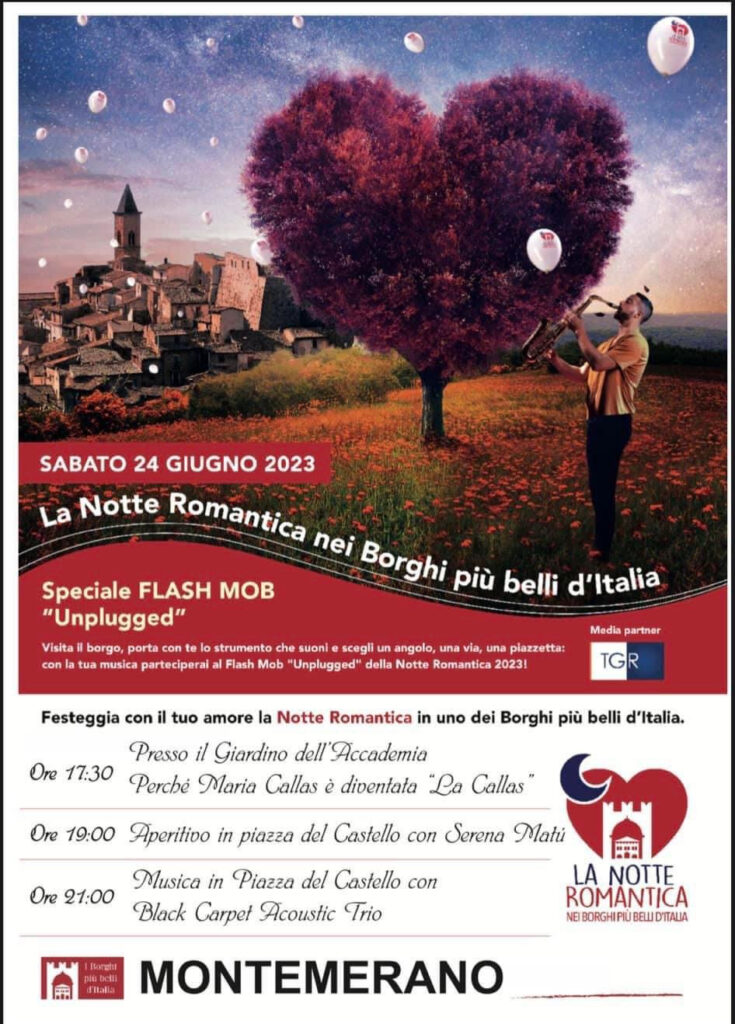 Montemerano festeggia con un Flash Mob unplugged “La Notte dei Borghi più belli d’Italia”