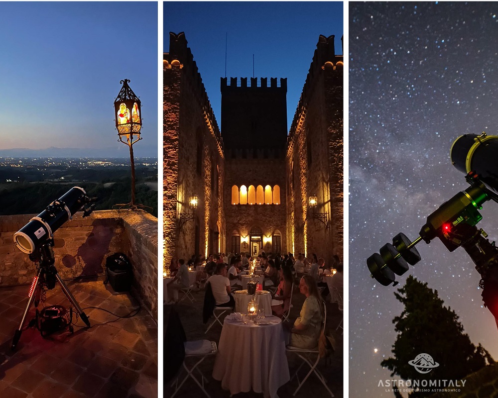 Cena e osservazioni astronomiche al Castello di Tabiano (PR)