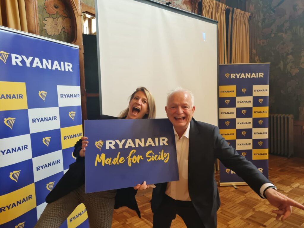 Ryanair annuncia 1 nuovo aeromobile, 5 nuove rotte internazionali in Sicilia per l’inverno 23/24