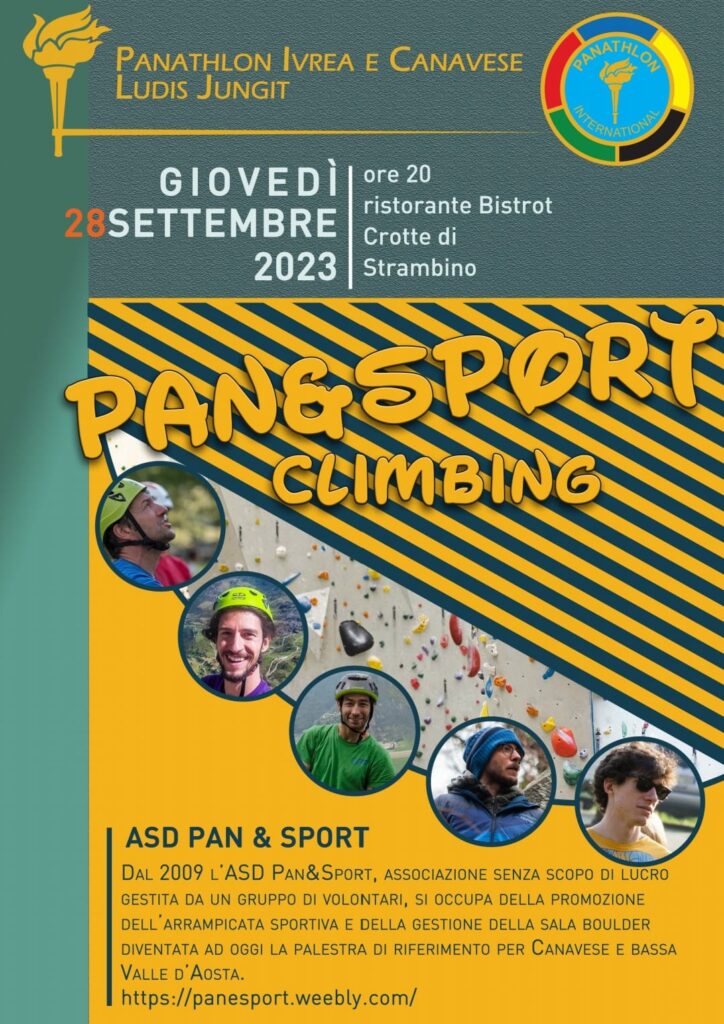 Riprendono gli appuntamenti con il mondo dello sport di Panathlon Ivrea/Canavese