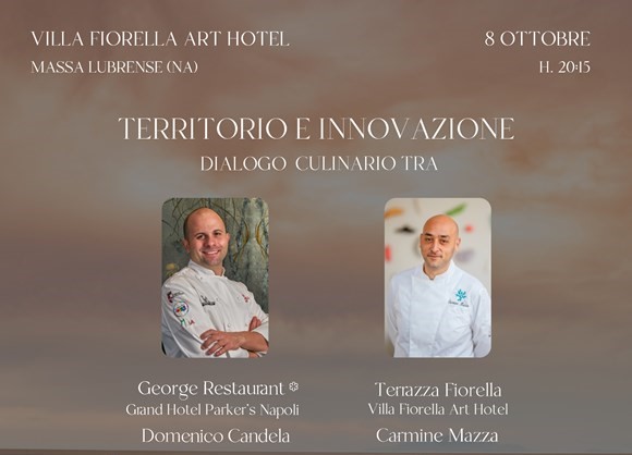 A Terrazza Fiorella vista mozzafiato sul golfo di Napoli si celebrala la cucina della Campania