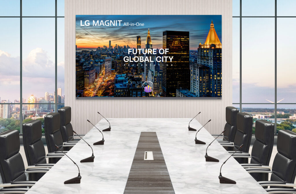 LG MAGNIT All-in-One da 136 pollici con pixel pitch da 1,5 mm