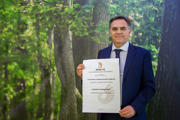 Premio Areté assegna a Courmayeur Climate Hub, il secondo premio “comunicazione pubblica”