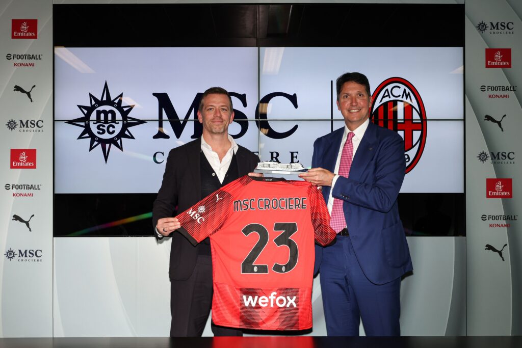 MSC Crociere è Principal Partner del Milan per la stagione calcistica