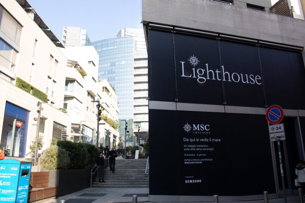 “MSC Lighthouse” a Milano per un esperienza tecnologica immersiva di vacanza in crociera