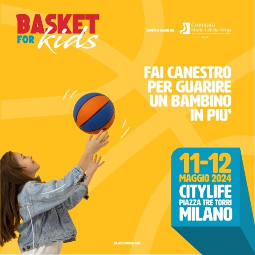 A Piazza Tre Torri, CityLife Milano terza edizione di “BASKET For Kids”