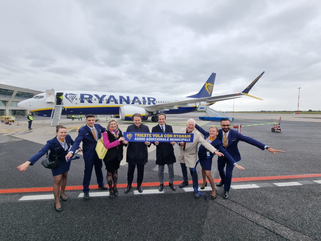 Ryanair apre una nuova base a Trieste