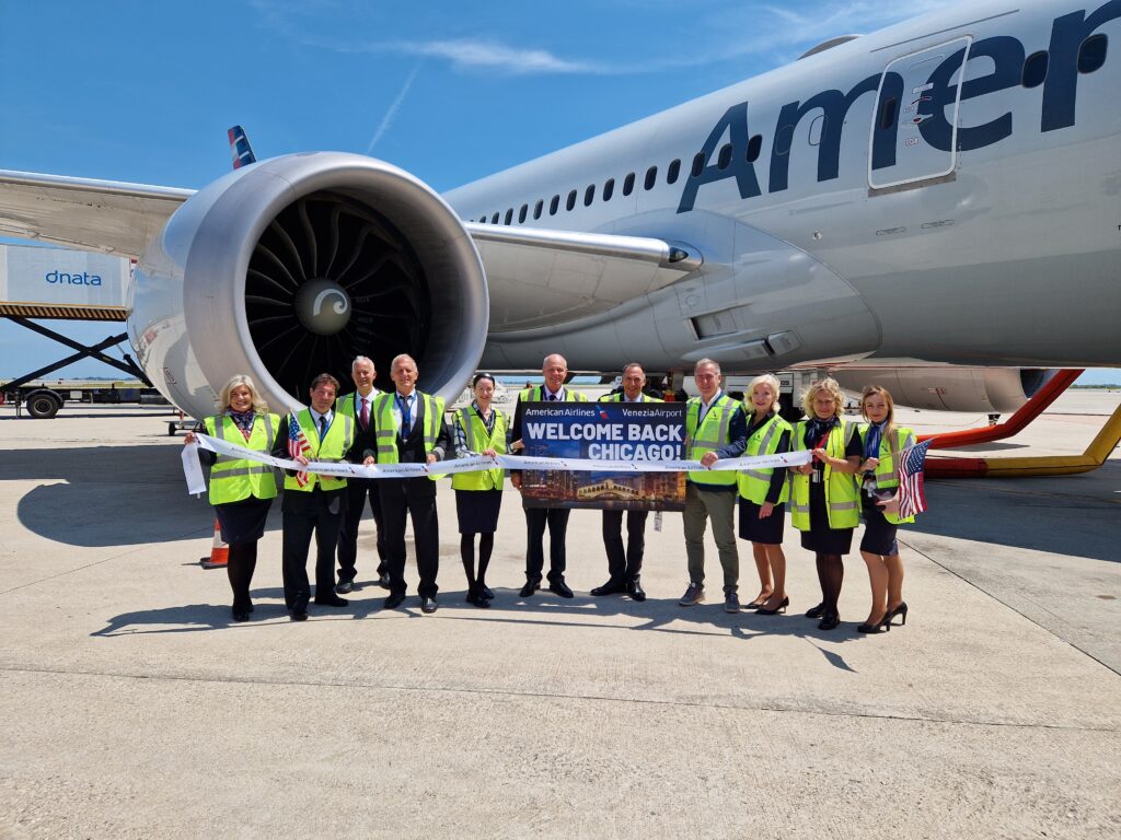 American Airlines e Gruppo SAVE annunciano la ripresa dei collegamenti giornalieri tra Venezia e Chicago